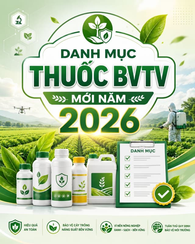 Cập Nhật Danh Mục Thuốc Bảo vệ Thực vật 2026: Toàn Bộ Thông Tin Về Thay đổi Đăng ký và Sản phẩm Mới 